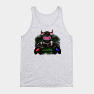 Moopheus - Stay in Wonderland - Computer Hacker Cow Tank Top